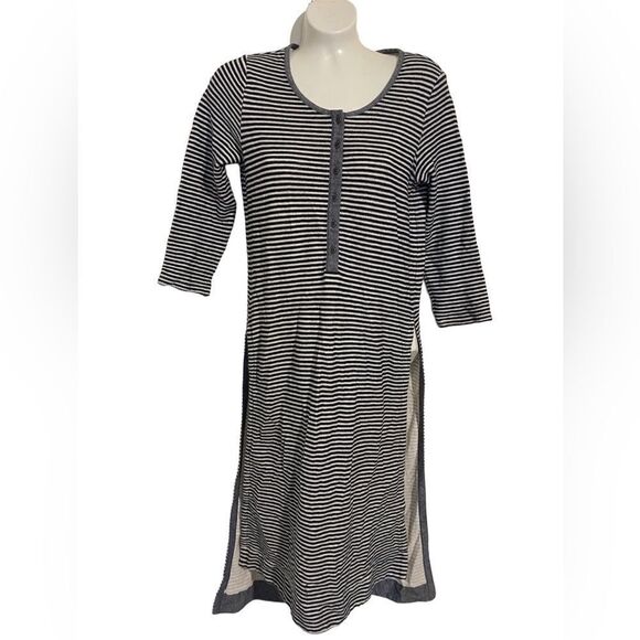 Anthropologie Postmark Striped Henley Tunic - Picture 2 of 8